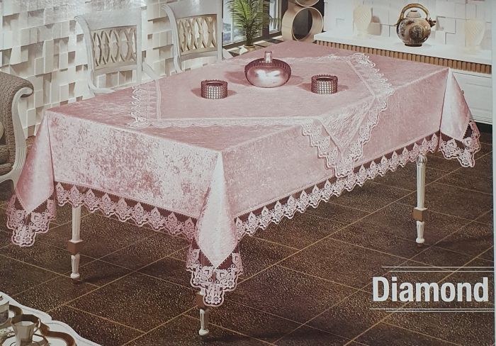 Скатертина Set Велюр Maison Royale 160x350+100x100 Diamond Powder