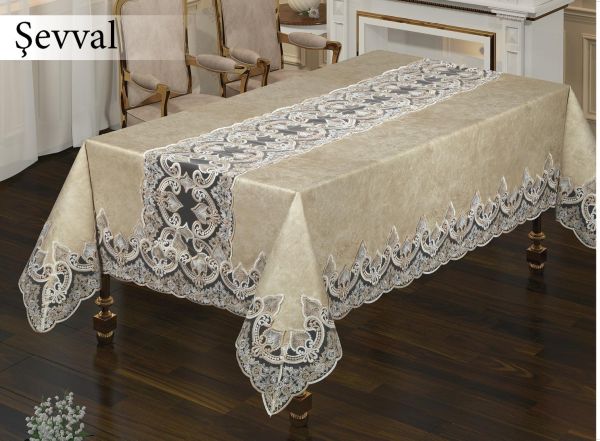 Скатертина Велюр Maison Royale 160x220 Sevval Cappucino