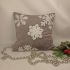 Наволочка новорічна велюрова 45х45 Snowflakes Gray