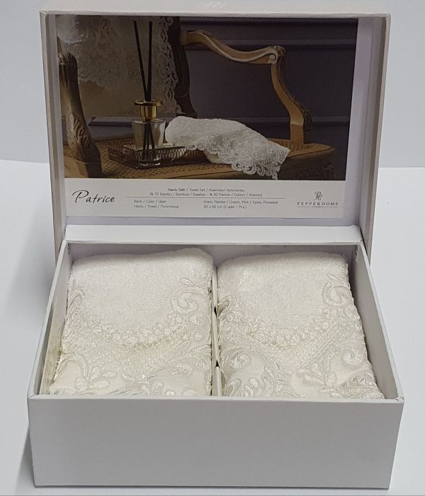 Набір рушників 2шт Pepper Home Patrice Cream  30*50