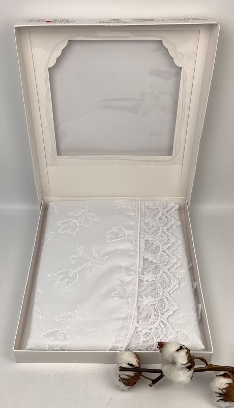 Скатертина Maison Royale 160x220 Овал KDK-2 White