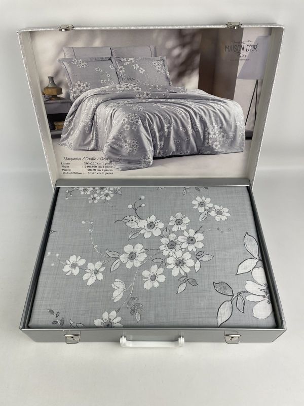 Постільна білизна Maison D'or тенцел 200х220  Marguerites Grey
