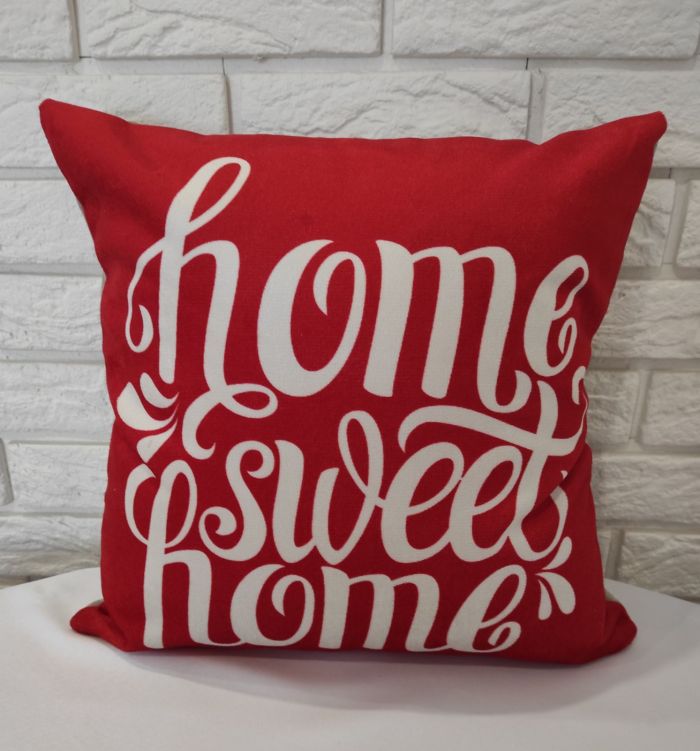 Наволочка декоративна HOME SWEET 40*40 Red