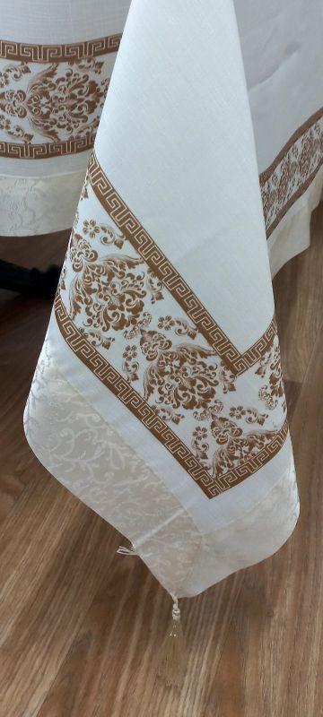 Скатертина Maison Royale льон 160x300 Jumbo Cream-Cappucino