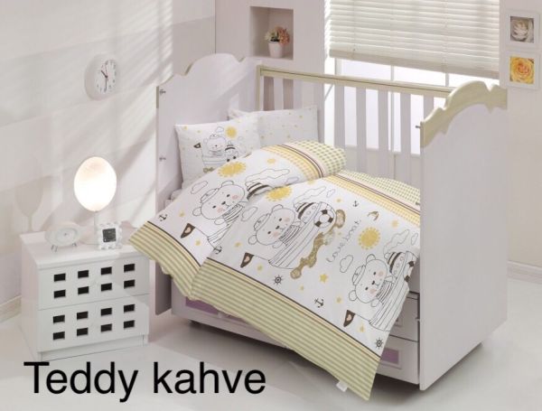 Постільна білизна Altinbasak ранфорс 100x150 см Teddy kahve
