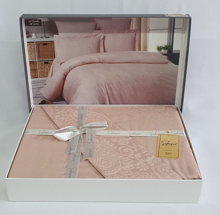 Постільна білизна Saheser Jacquard Vip Satin 200X220 Lucio Pudra