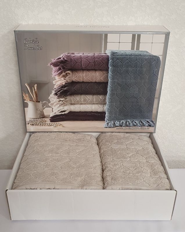Рушники Maison D'or 2шт Gabrielle Beige
