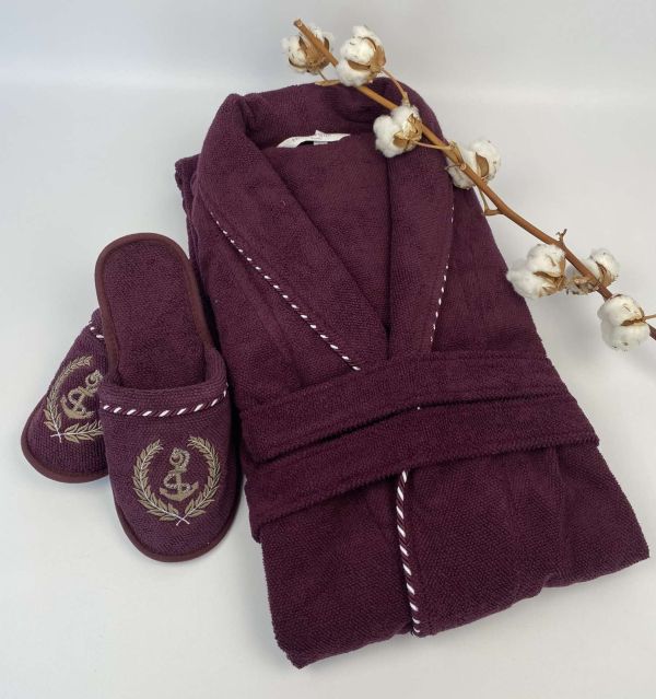 Халат чоловічий Maison D'or Michel Sailing Burgundy M