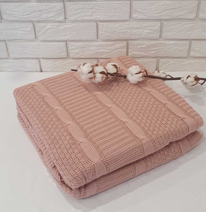 Плед вязаний Issihome Pudra 220х240