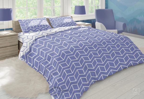 Комплект постільної білизни "ТЕП"  сімейний 361 Blue Afflatus 70x70