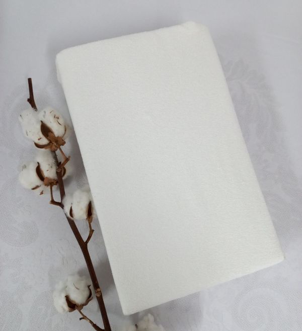 Простирадло 180х200 махрове на резинці "Home line" Cream 130г/м2