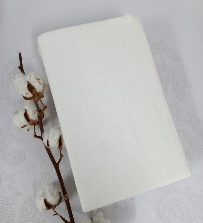 Простирадло 180х200 махрове на резинці "Home line" Cream 130г/м2