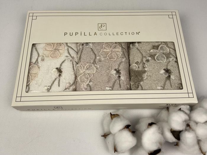 Набір рушників Pupilla 3шт 30x50 Flowers Model 1