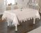 Скатертина Велюр Acme Tekstil 110x160 Cinar Krem-Silver