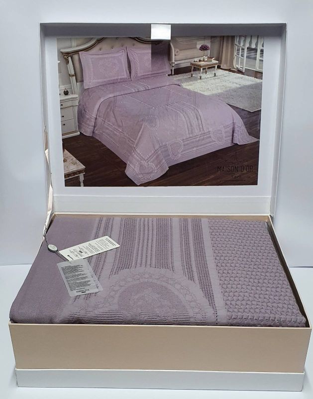 Покривало Піке Maison D'or Lacene 260x260 Plum (Purple)
