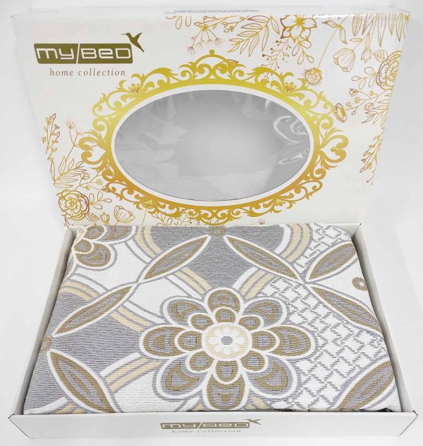 Покривало My Bed Жакард 200x240 Модель 1 Gold-Grey