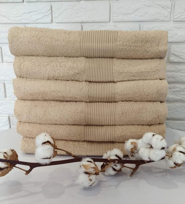 Рушник Cottonize 70х140 однотонний 912 Cappuccino