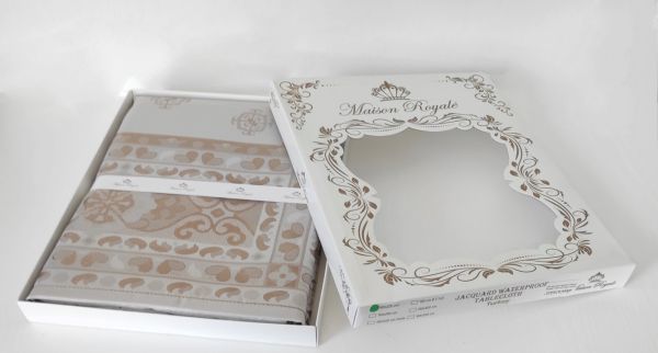 Скатертина тефлон Maison Royale 160*220 Mitsy Cappucino