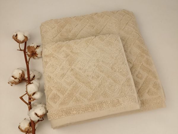 Набір рушників Philippus Cross Cotton 2 шт Santa Бежевий (A457)