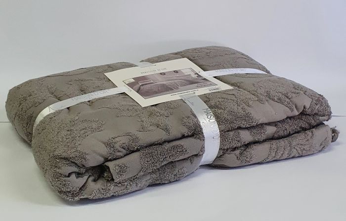 Покривало Maison D'or махрове Sanda 160х240 Light Grey