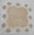 Серветка велюрова Acme з мереживом 35*35 Damla Cappicino