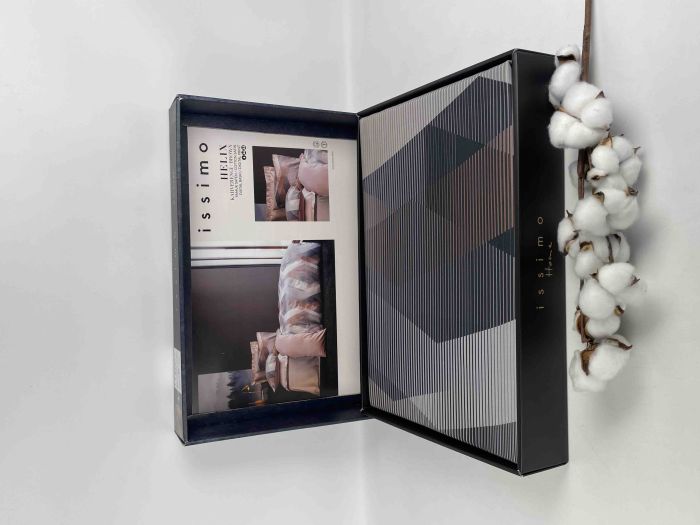 Постільна білизна Issimo Home digital сатин 200х220 HELIX BROWN